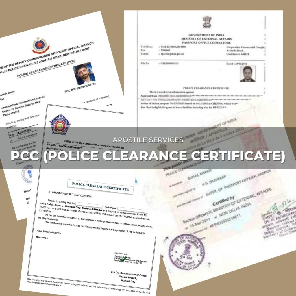 PCC ( Police Clearence certificate) - VISA MINISTRY