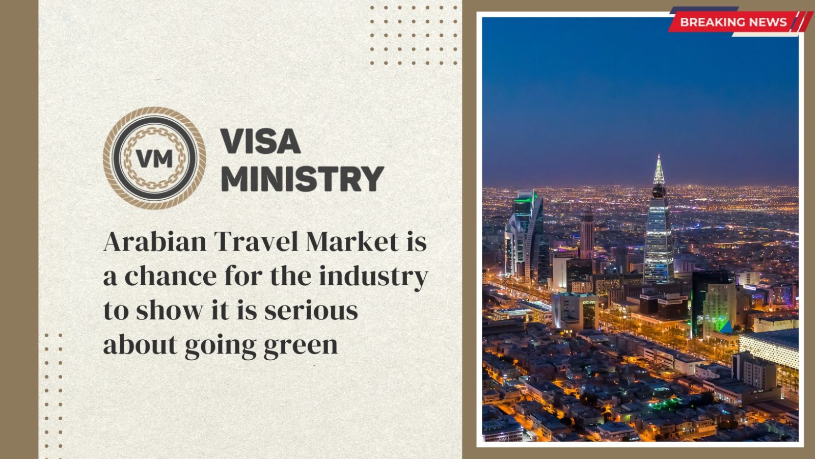 Arabian Travel Market is a chance for the industry to show it is serious about going green