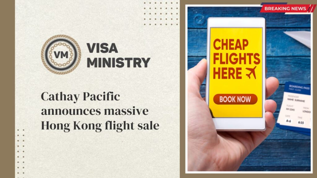 Cathay Pacific announces massive Hong Kong flight sale