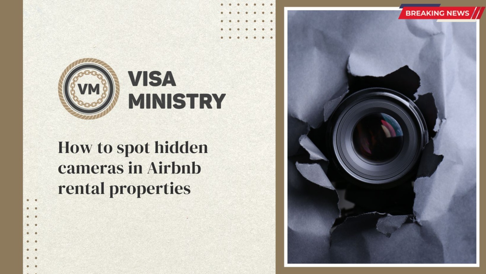 How To Spot Hidden Cameras In Airbnb Rental Properties - VISA MINISTRY