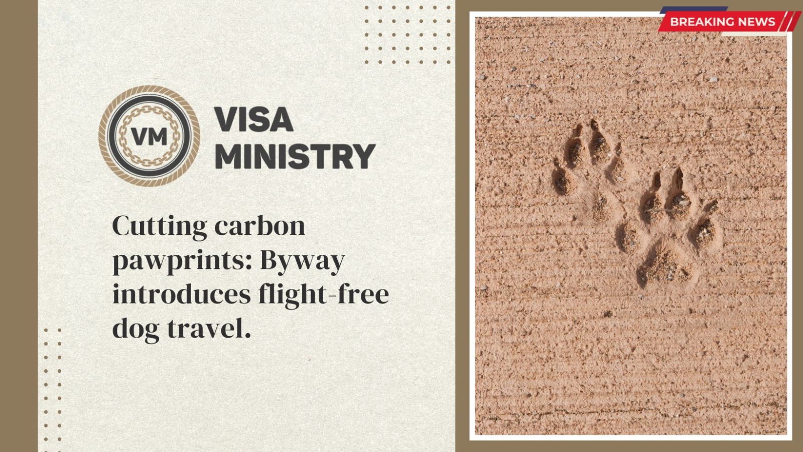 Cutting carbon pawprints: Byway introduces flight-free dog travel