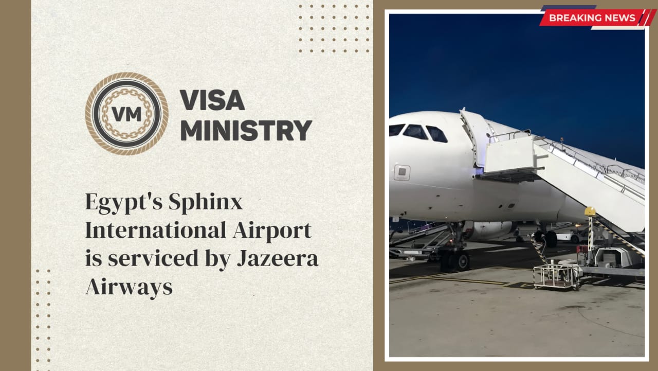 Egypt’s Sphinx International Airport is serviced by Jazeera Airways