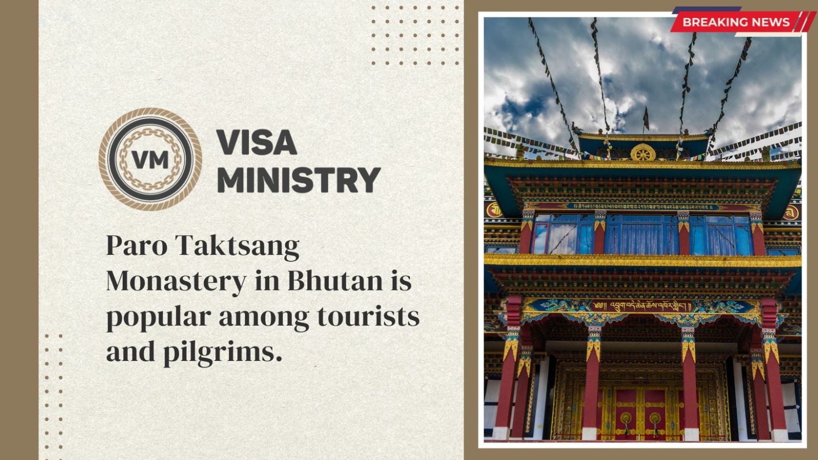 Paro Taktsang Monastery in Bhutan is popular among tourists and pilgrims