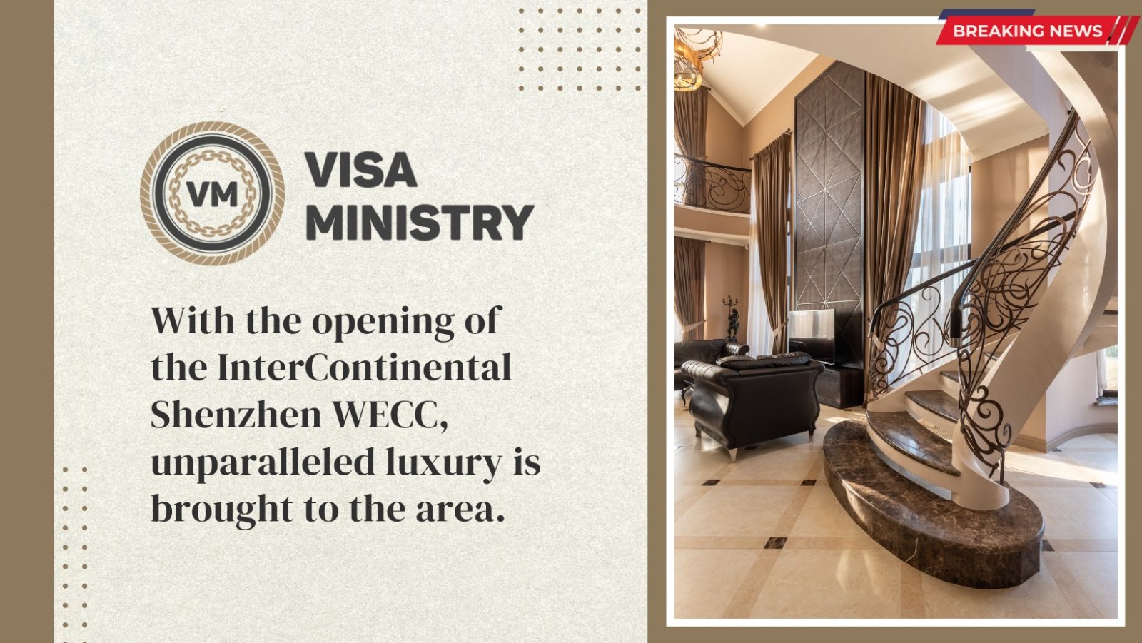 With the opening of the InterContinental Shenzhen WECC, unparalleled luxury is brought to the area.