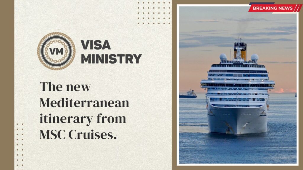 The new Mediterranean itinerary from MSC Cruises.