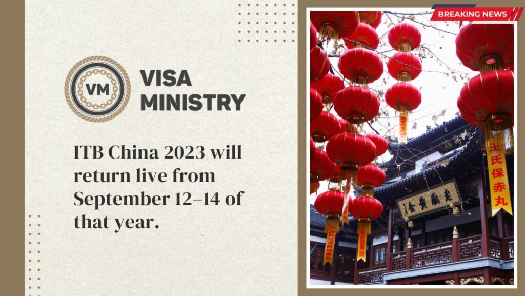 ITB China 2023 will return live from September 12–14 of that year.