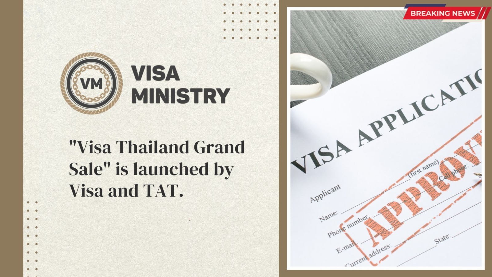 Visa Thailand Grand Sale” is launched by Visa and TAT.