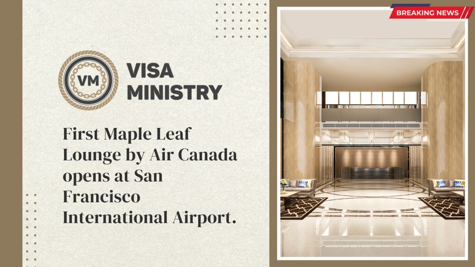 First Maple Leaf Lounge by Air Canada opens at San Francisco International Airport