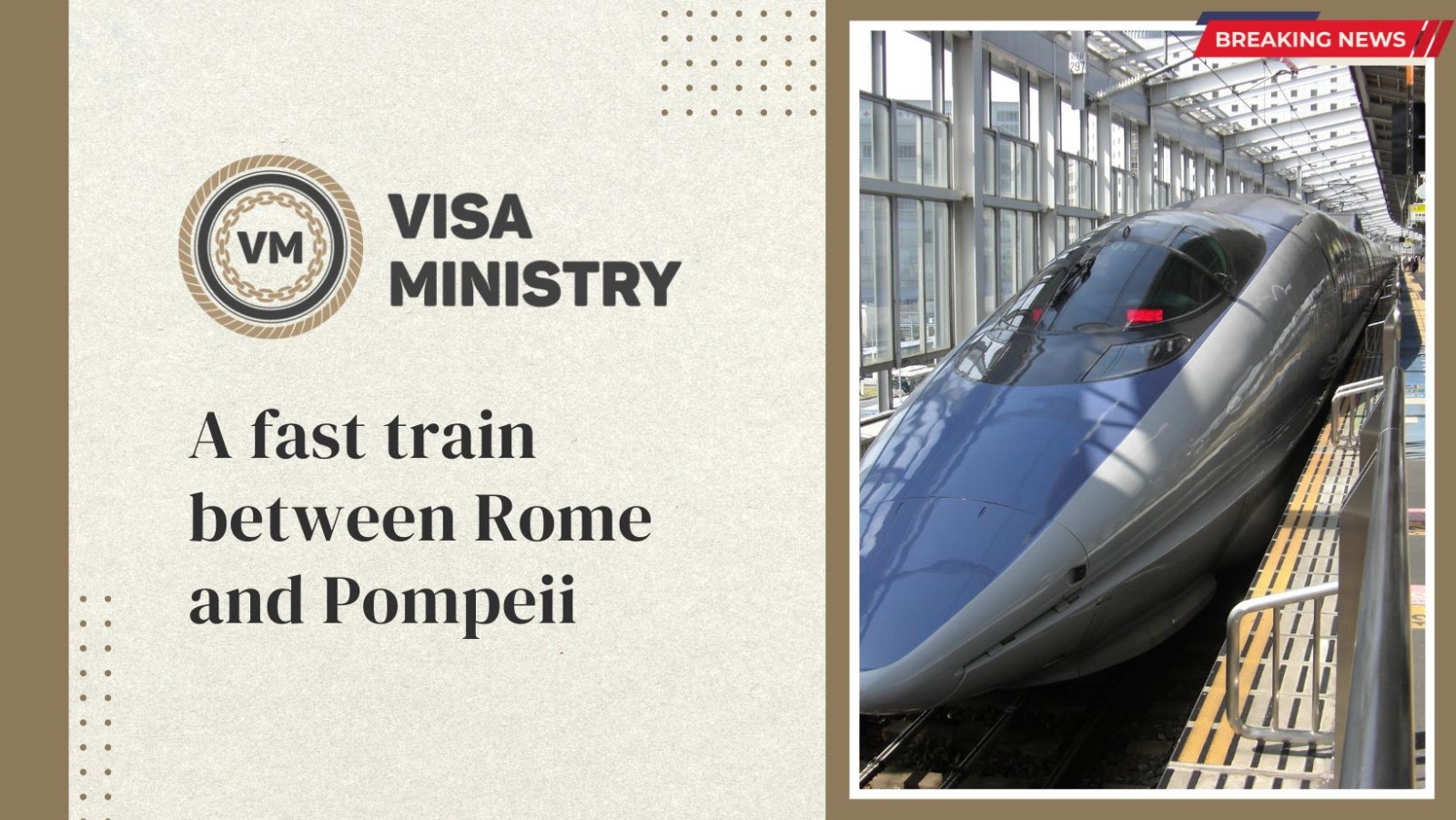 a fast train between Rome and Pompeii