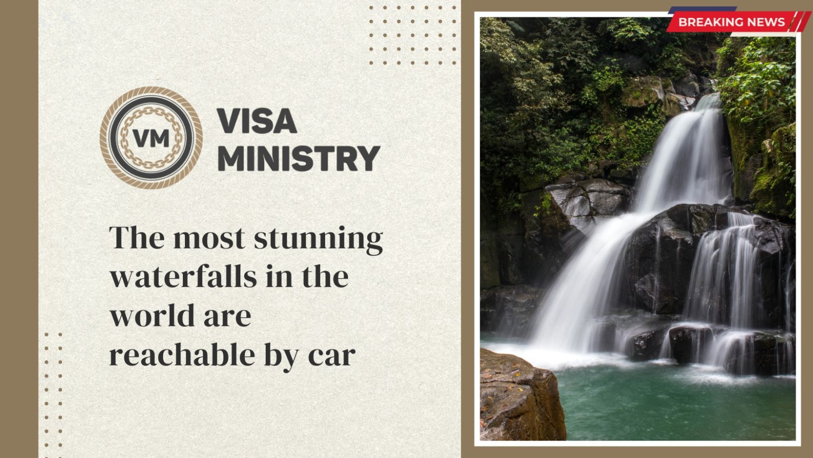 The most stunning waterfalls in the world are reachable by car