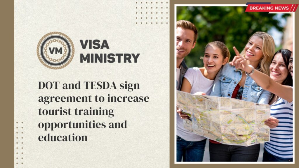 DOT and TESDA sign agreement to increase tourist training opportunities and education