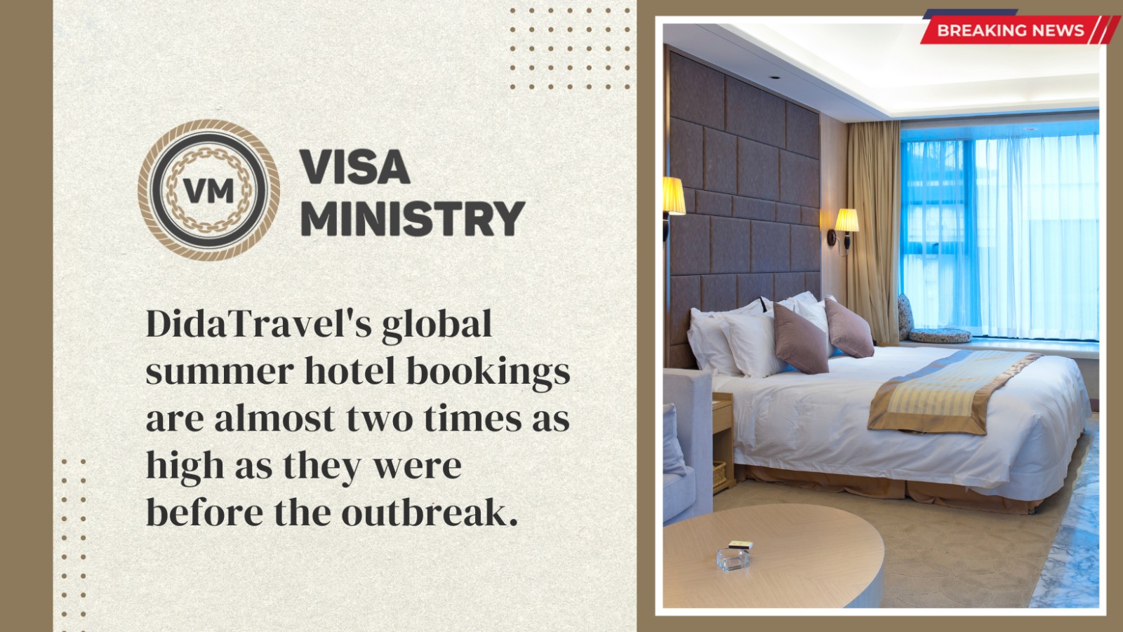 DidaTravel’s global summer hotel bookings are almost two times as high as they were before the outbreak.