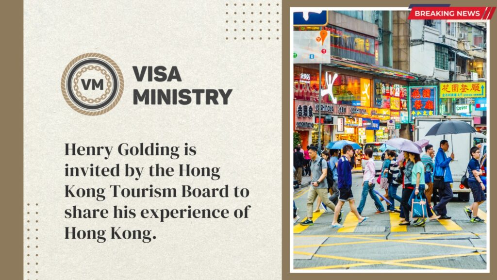 Henry Golding is invited by the Hong Kong Tourism Board to share his experience of Hong Kong.