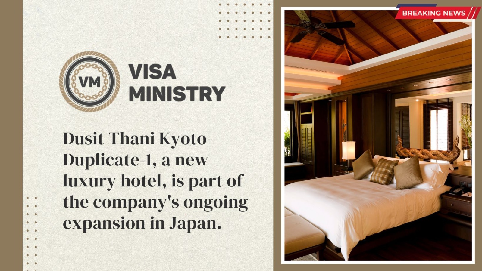 Dusit Thani Kyoto-Duplicate-1, a new luxury hotel, is part of the company’s ongoing expansion in Japan.