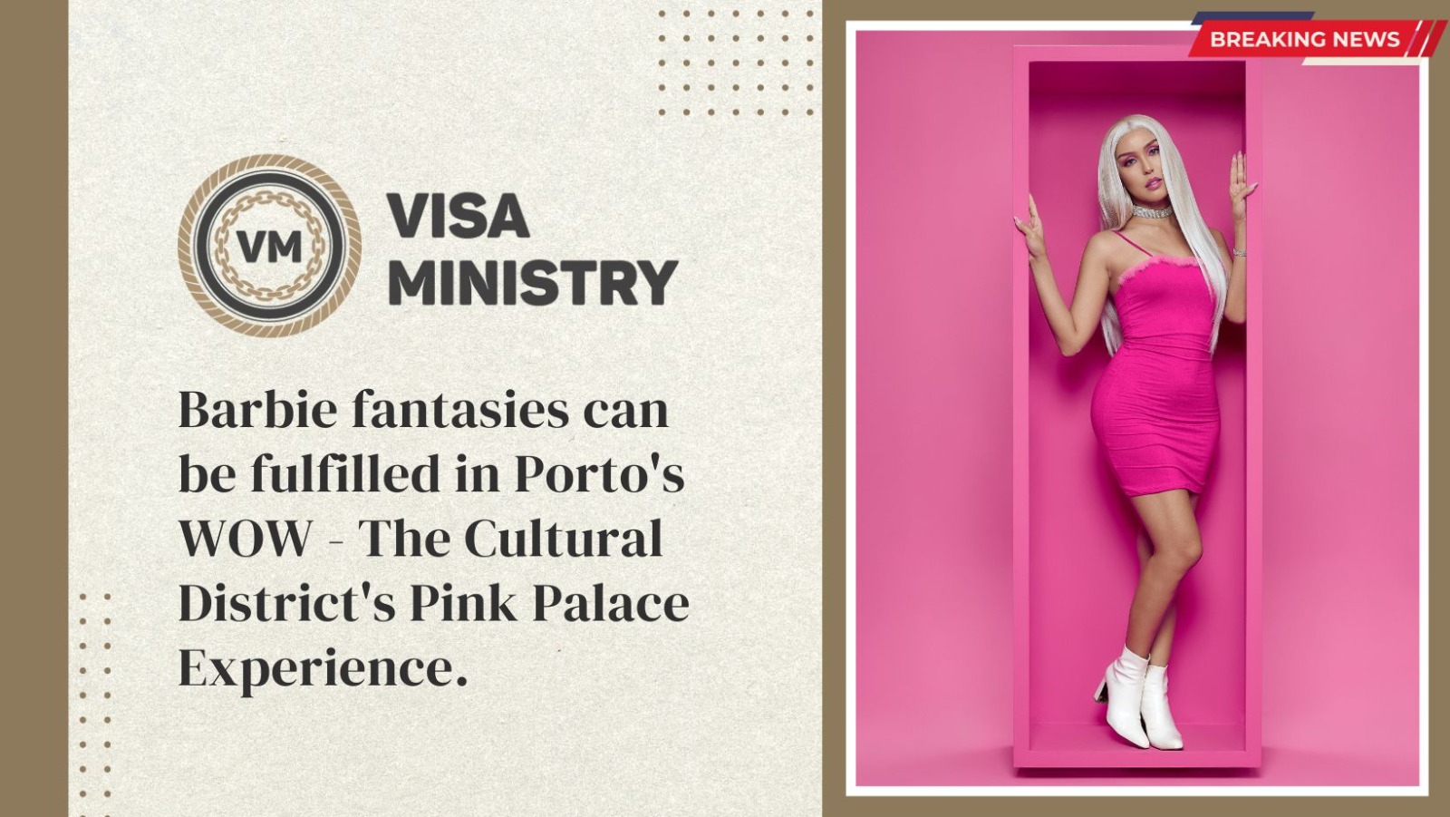 Barbie fantasies can be fulfilled in Porto’s WOW – The Cultural District’s Pink Palace Experience.