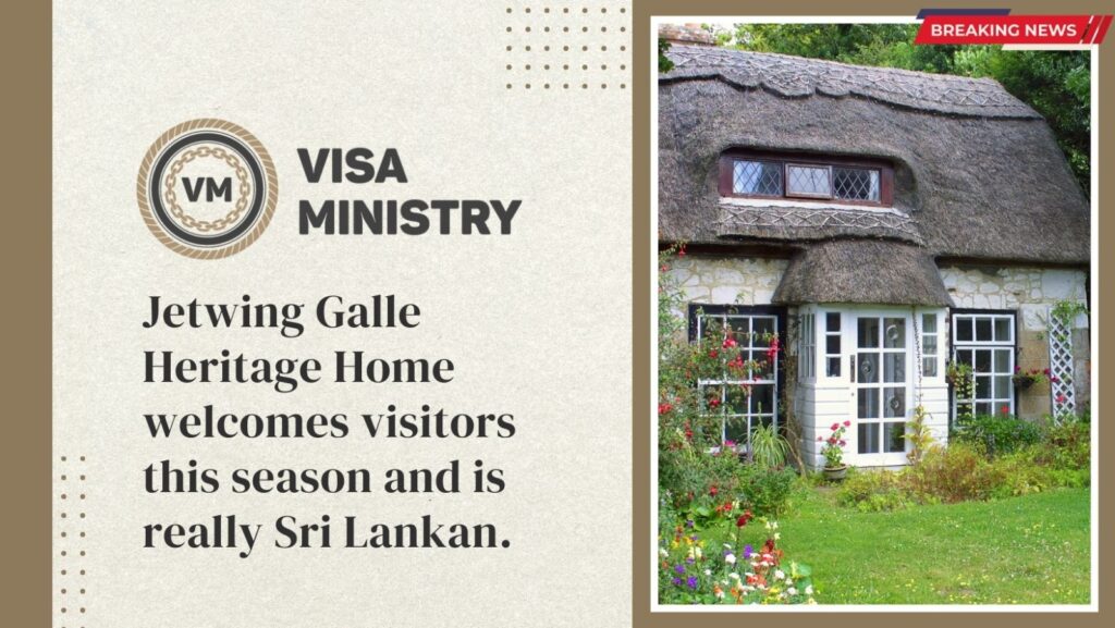 Jetwing Galle Heritage Home welcomes visitors this season and is really Sri Lankan.