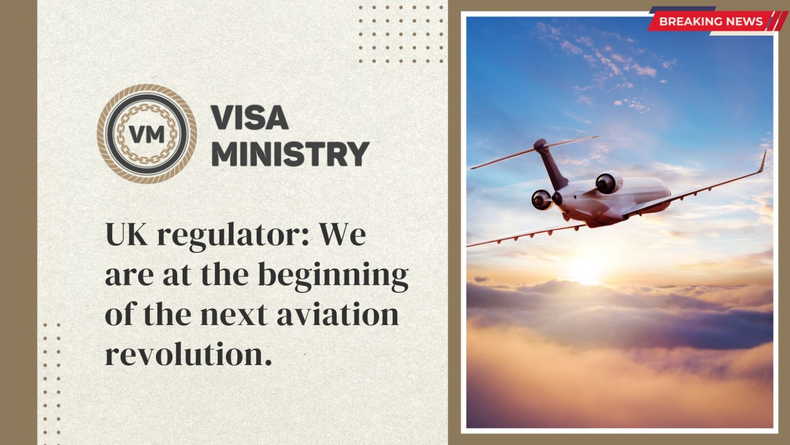 UK regulator: We are at the beginning of the next aviation revolution