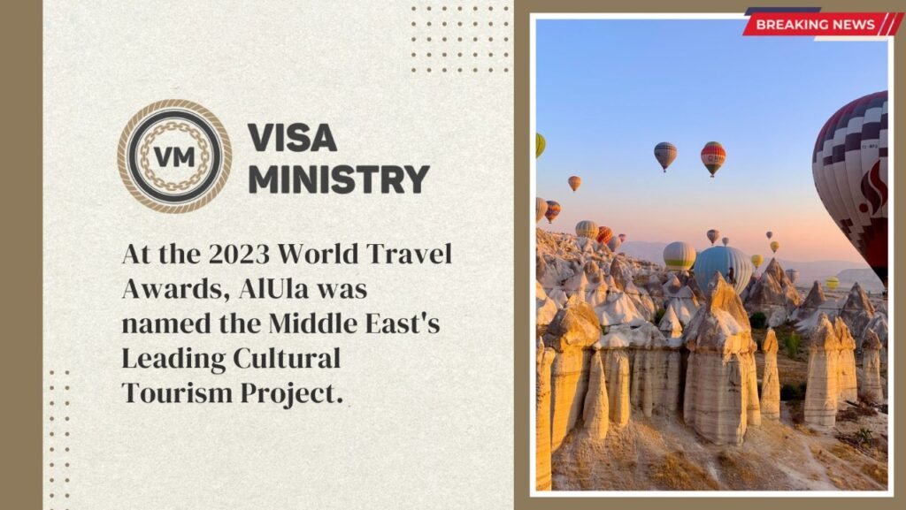 At the 2023 World Travel Awards, AlUla was named the Middle East's Leading Cultural Tourism Project.
