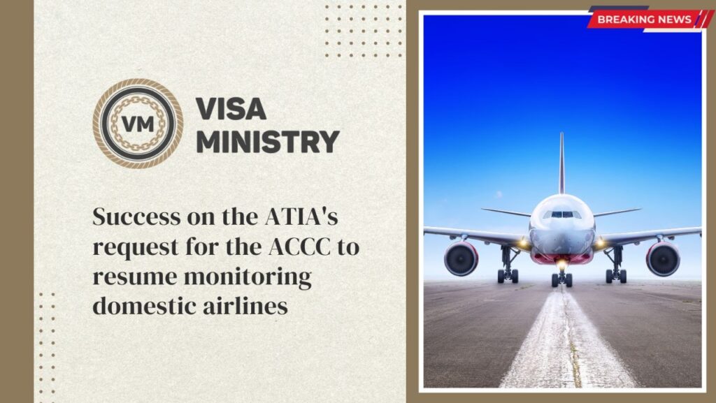 Success on the ATIA's request for the ACCC to resume monitoring domestic airlines