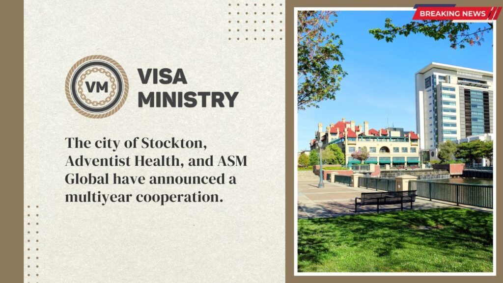The city of Stockton, Adventist Health, and ASM Global have announced a multiyear cooperation.