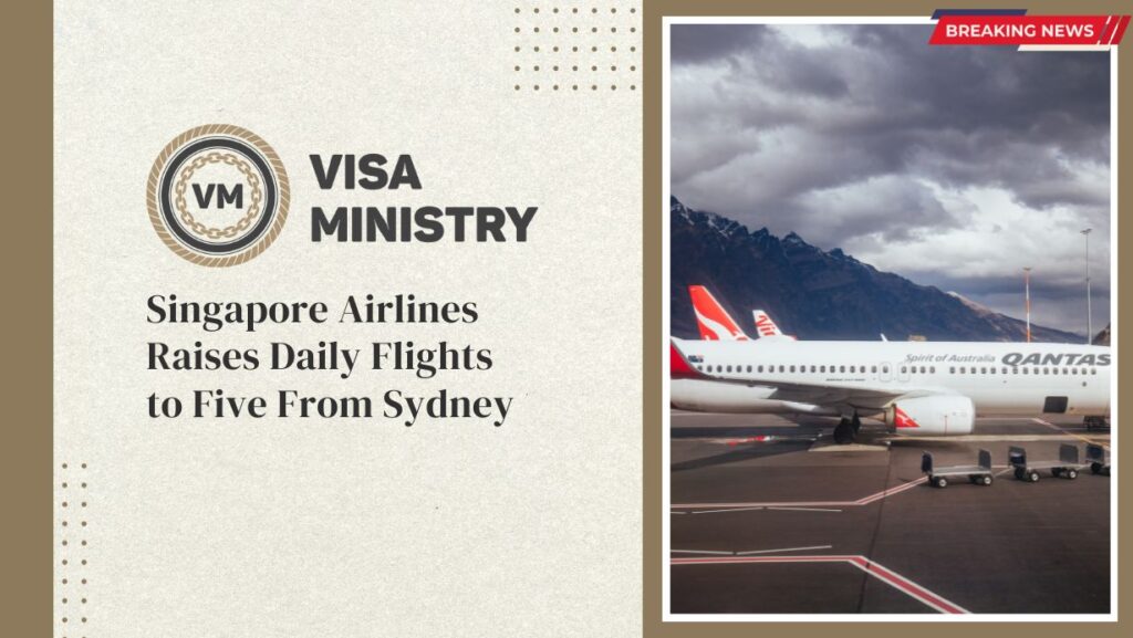 Singapore Airlines Raises Daily Flights to Five From Sydney
